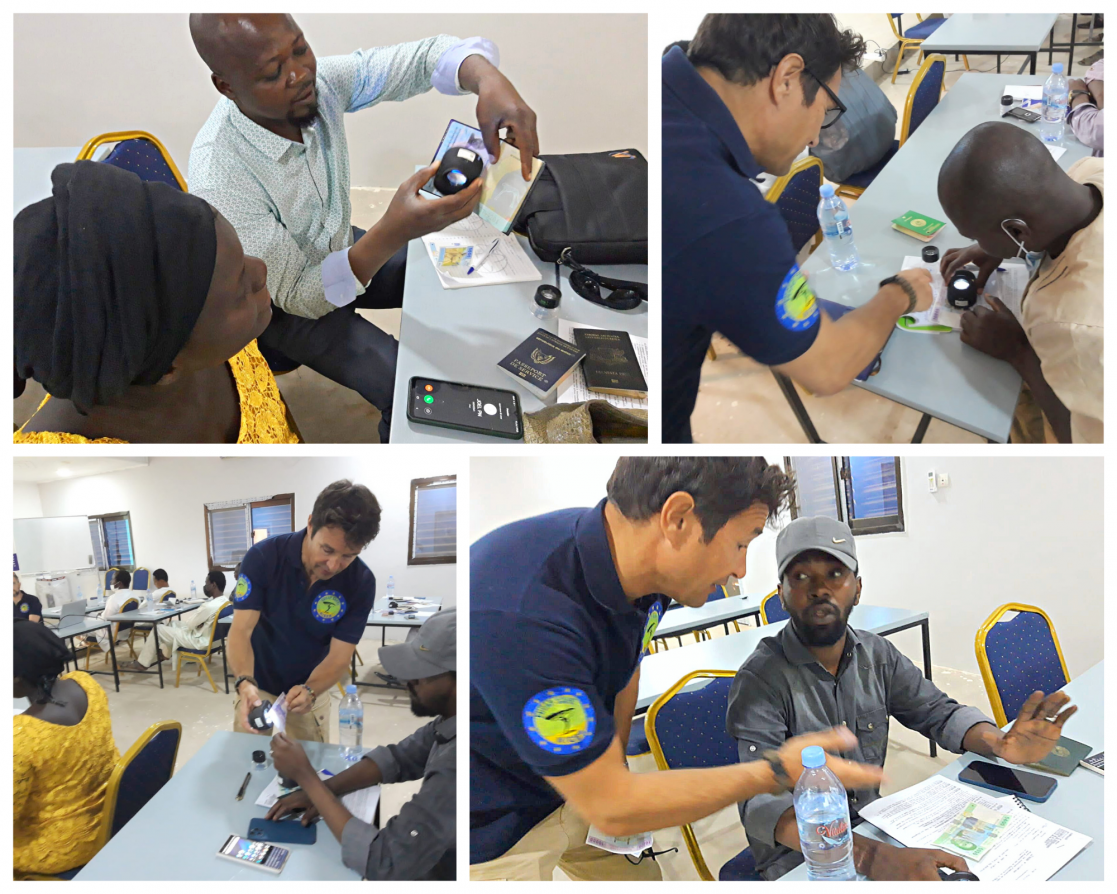 Photo collage of EU RACC Training session
