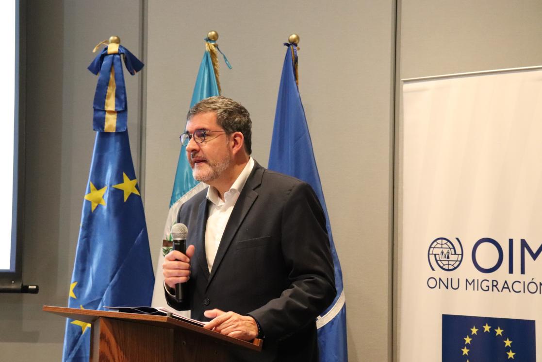Jorge Peraza Breedy, jefe de misión de la OIM para Guatemala y Honduras