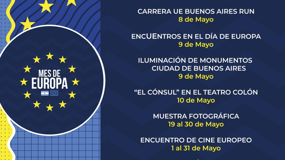 Mes de Europa Calendario de Actividades Argentina