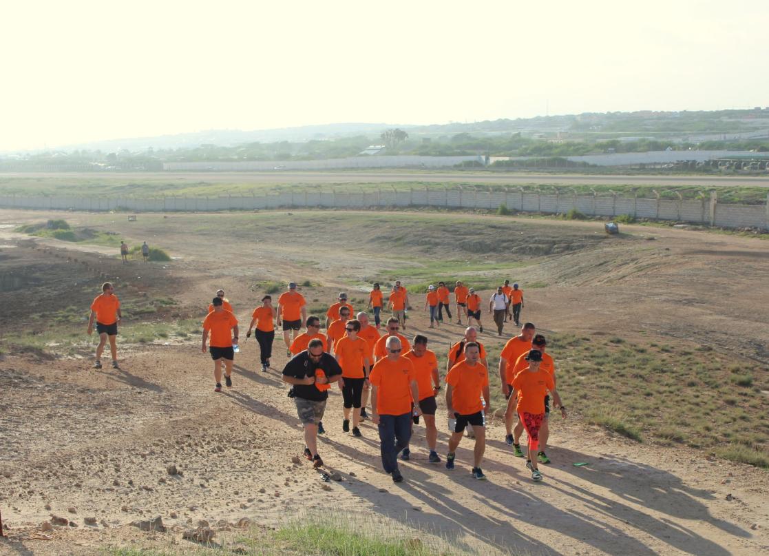 beach walk orange campaign
