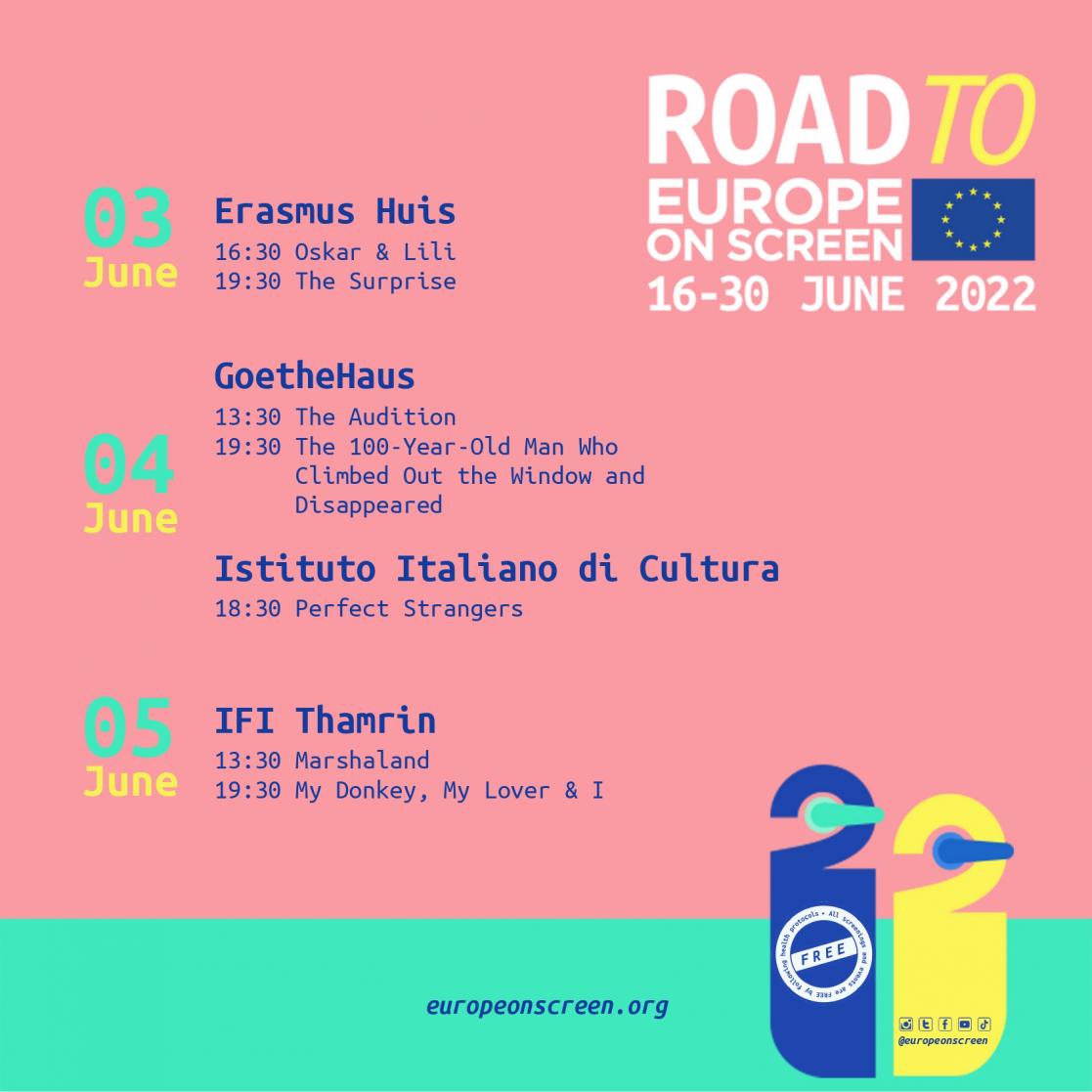 Road to Europe on Screen 2022 Schedule