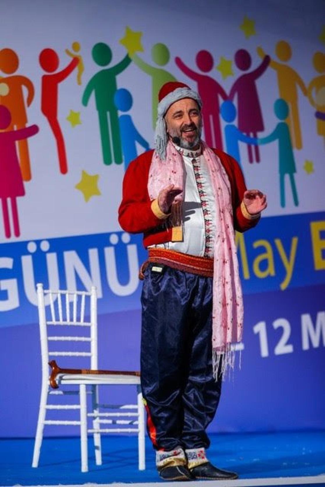 a man is standing