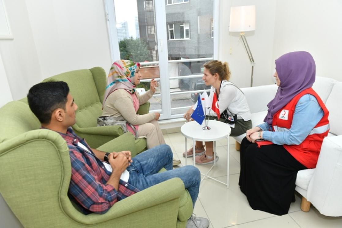 Group of people talking