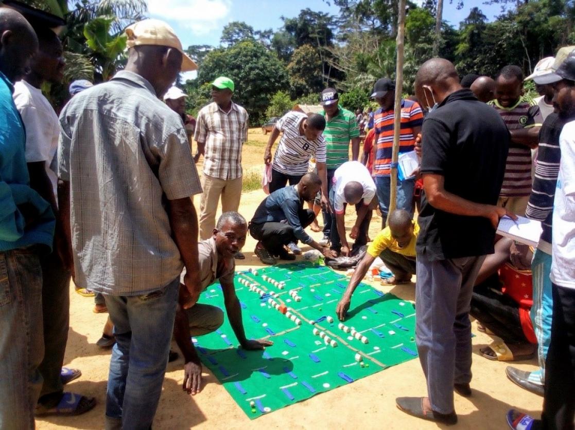 Group of people playing games