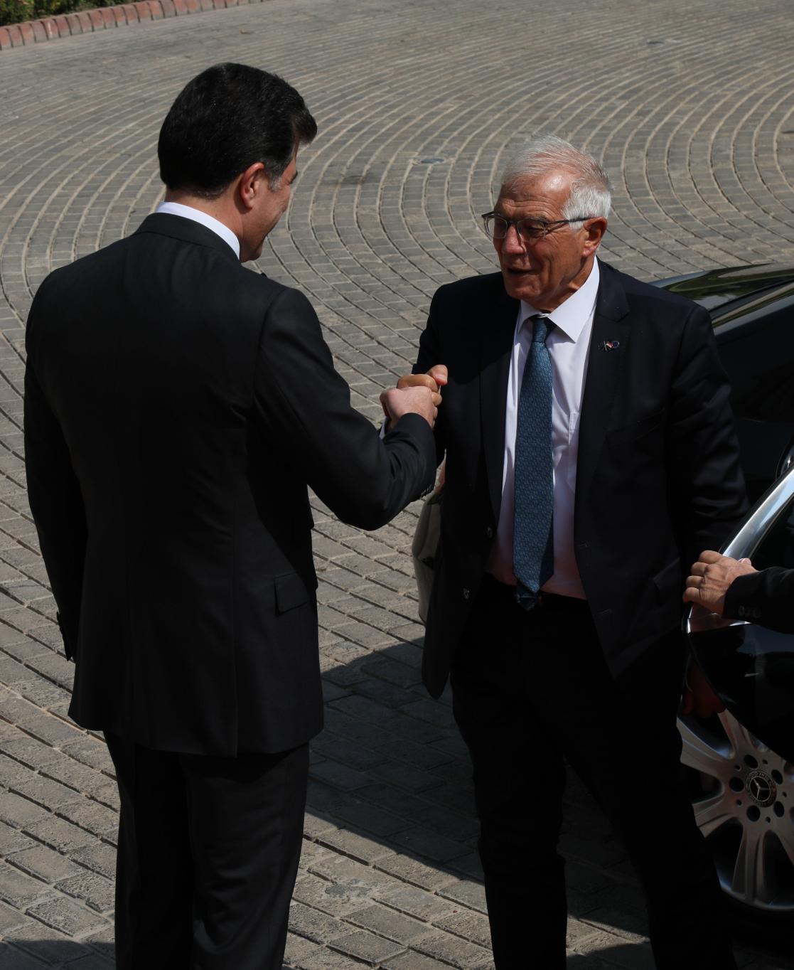 Borrell during a trip