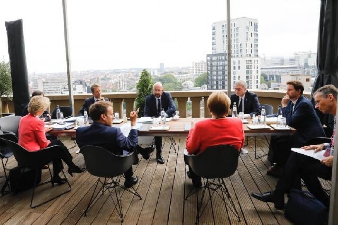 People having a meeting