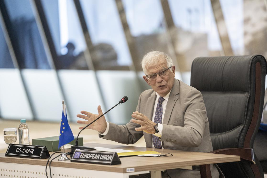 Borrell during a conference