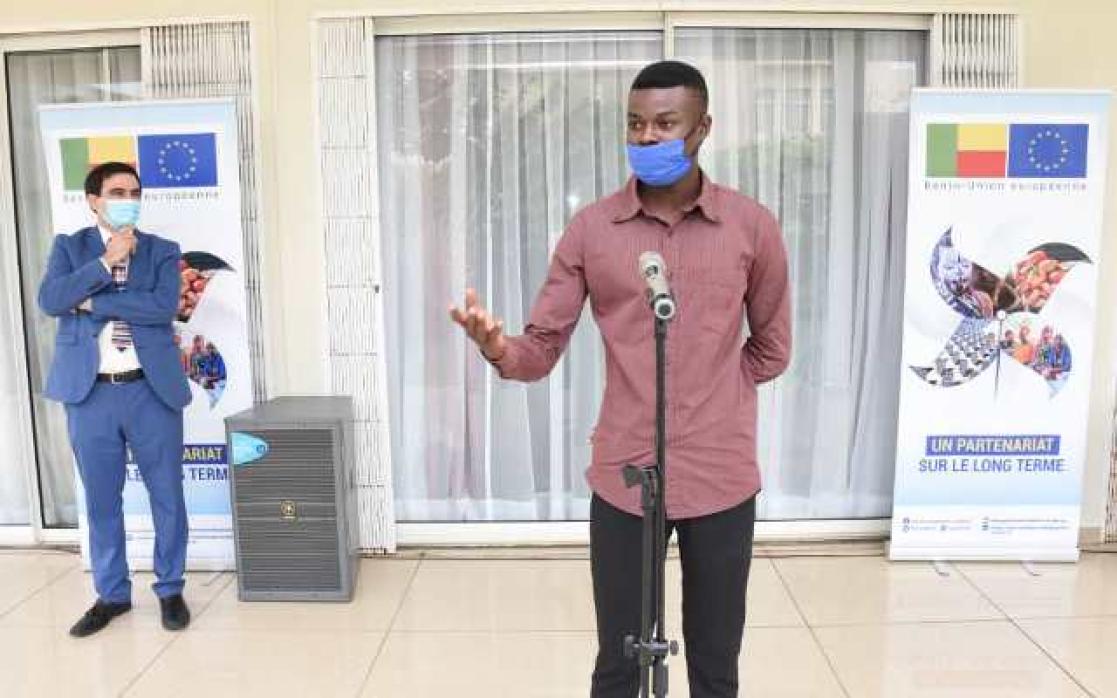 Man talking to an audience