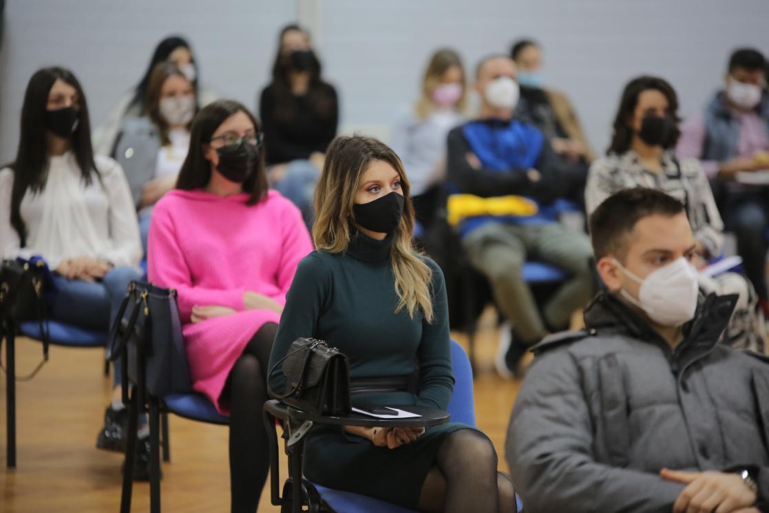 Audience during an event