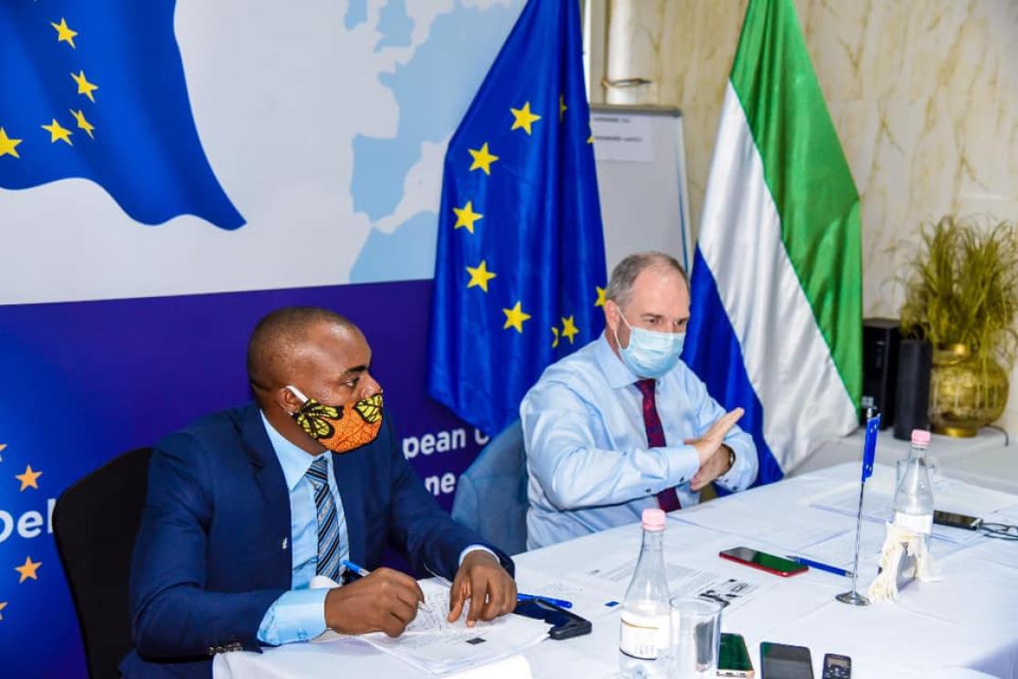 Two people in an event