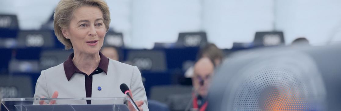 A woman giving a speech