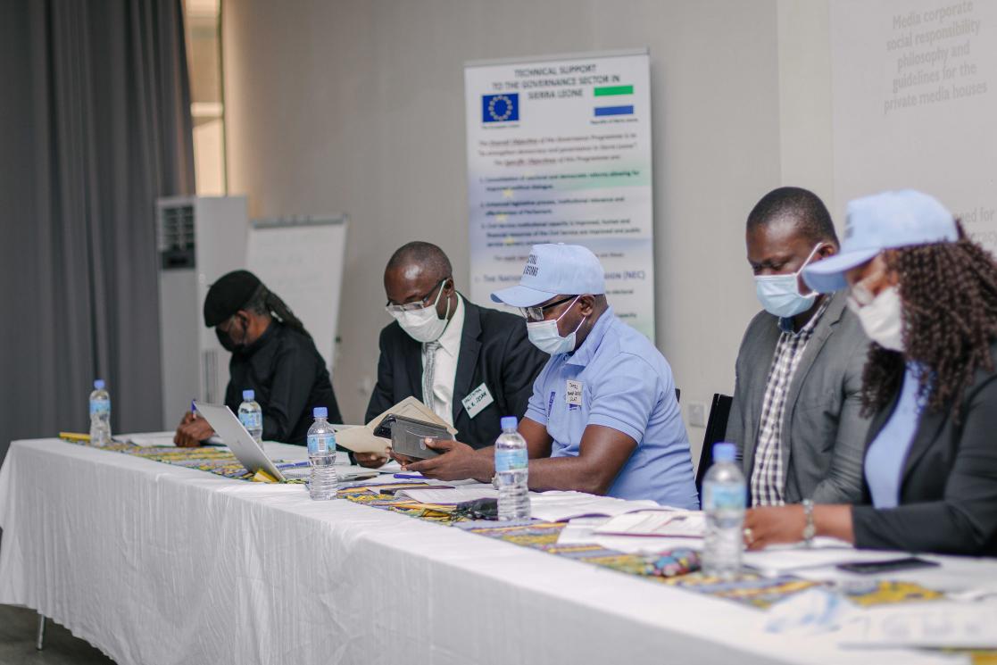 Speakers during an event