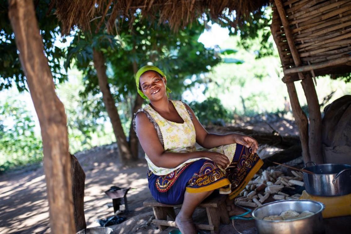 Woman cooking