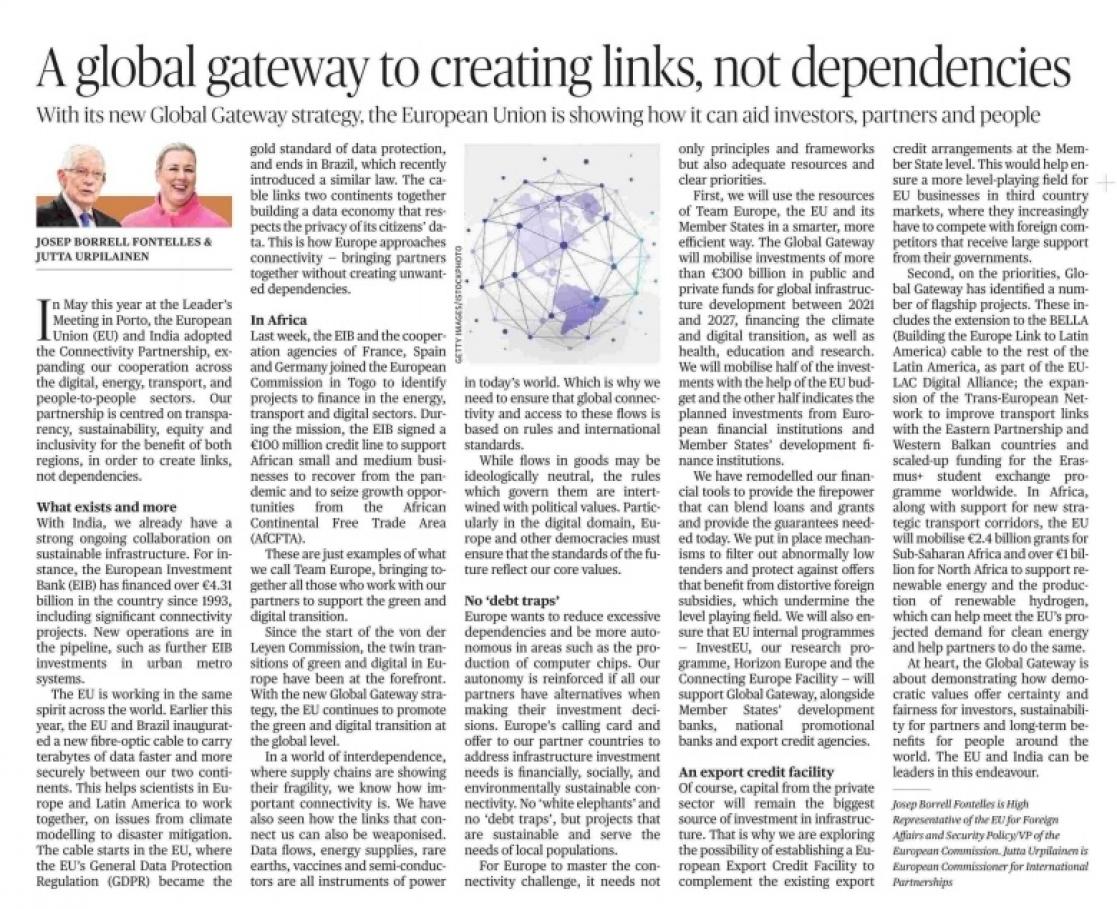 "A global gateway to creating links, not dependencies" article screenshot