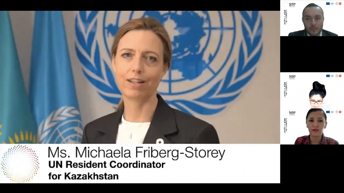 Woman on a videoconference