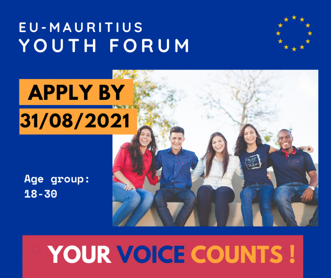 EU Mauritius Youth Forum flyer