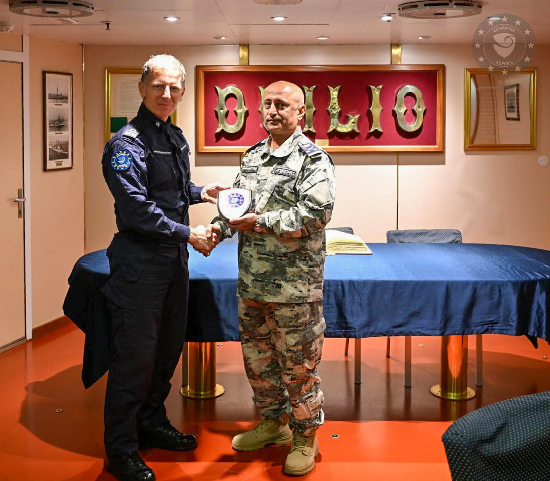FCDR KLE with the Yemeni Coast Guard on board ITS CAIO DUILIO