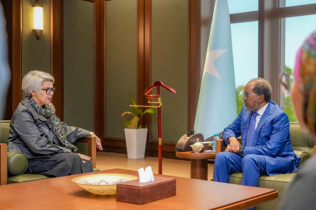 EU Special Representative Annette Weber meets with H.E. Hassan Sheikh Mohamud, President of the Fede