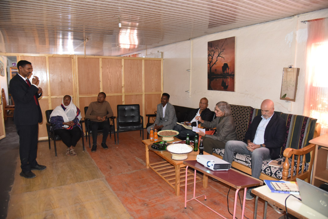 EU Ambassador and Staff in discussion with EriNAD Staff
