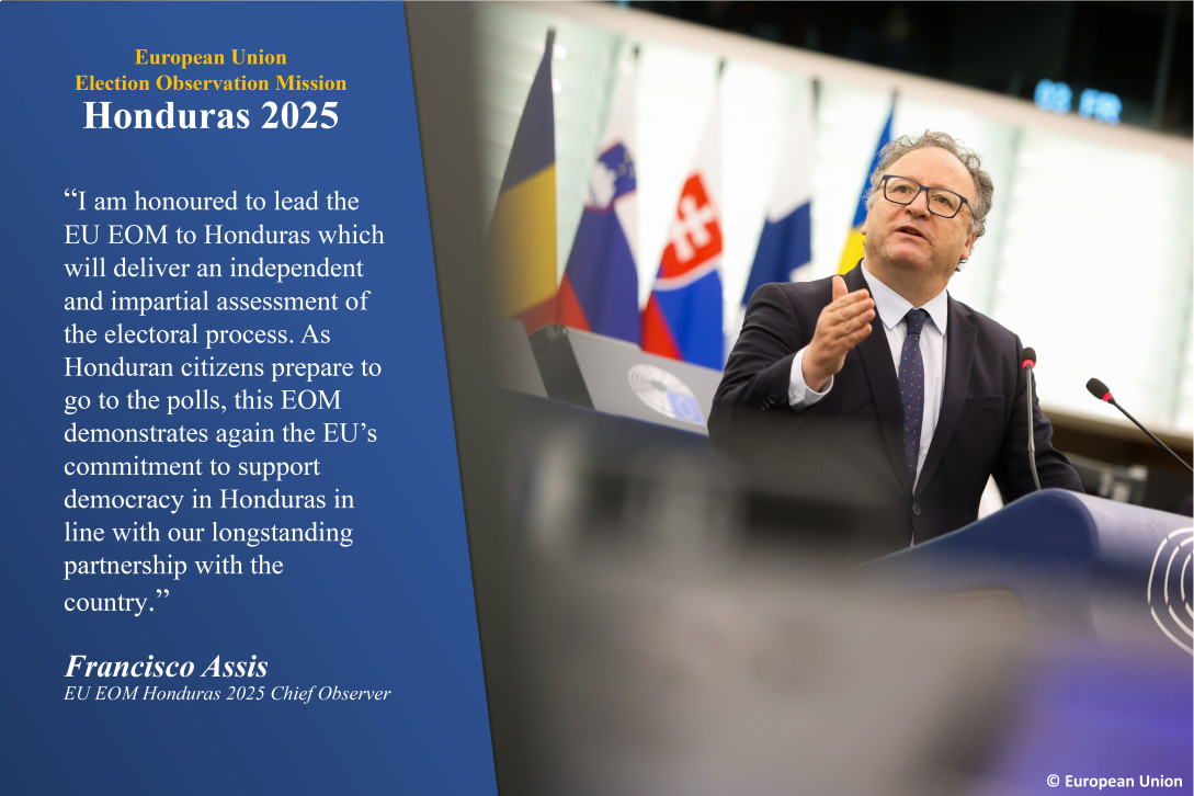 Francisco Assis, the Chief of the EU EOM Honduras 2025