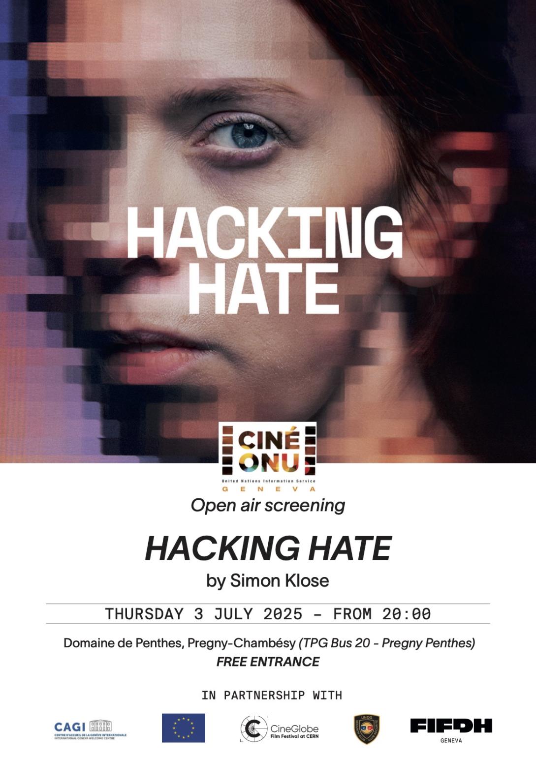 Flyer EN Hacking Hate Ciné-ONU