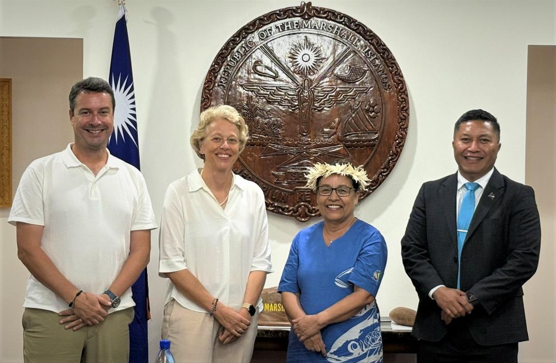 During her official mission, the Ambassador met with the President of the Marshall Islands, H.E. Dr.