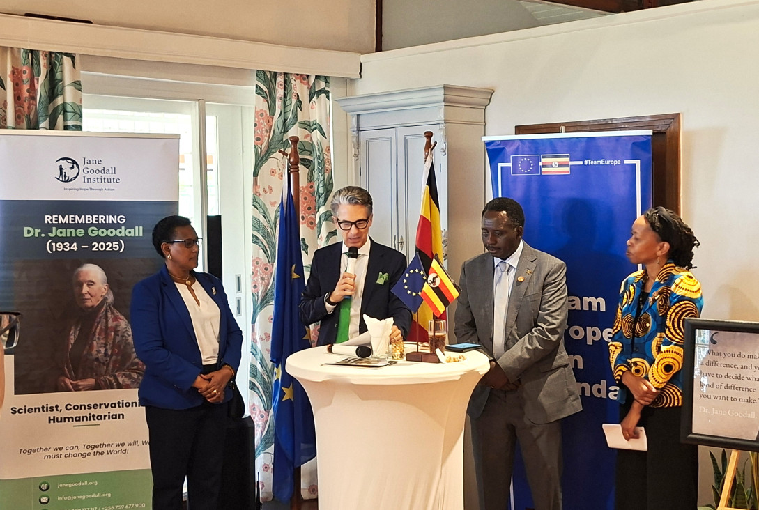 Ambassador Sadek with guests at the Jane Goodall memorial luncheon