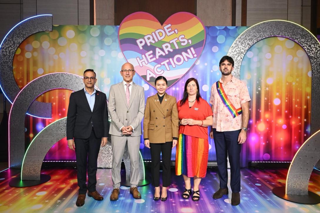 All Heads of Mission of the co-hosting embassies at Pride, Hearts, Action! Reception