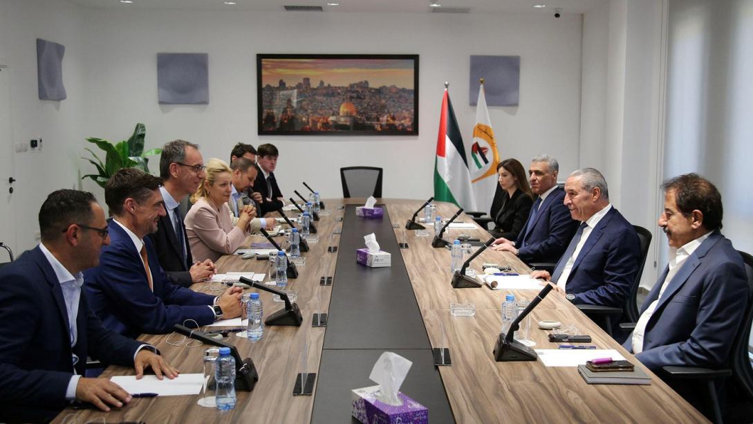Palestinian Vice-President Receives EU Delegation to Discuss Humanitarian Access to Gaza