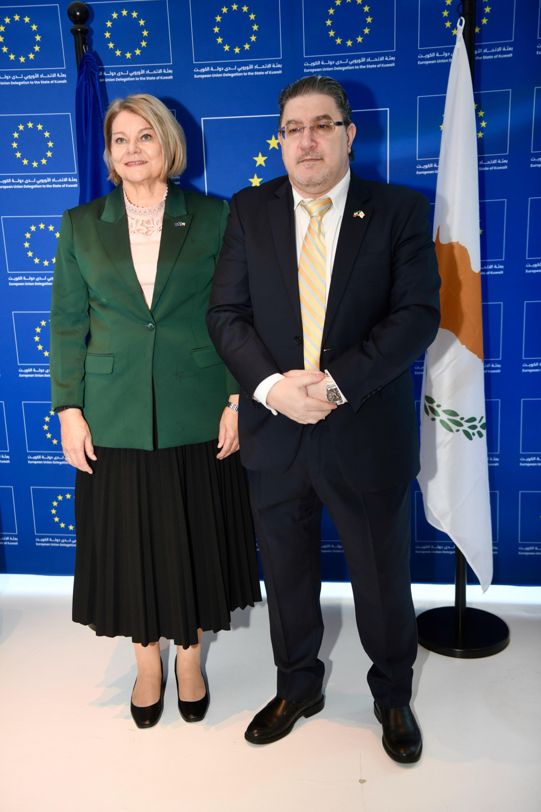 EU Ambassador and Cyprus Ambassador to Kuwait