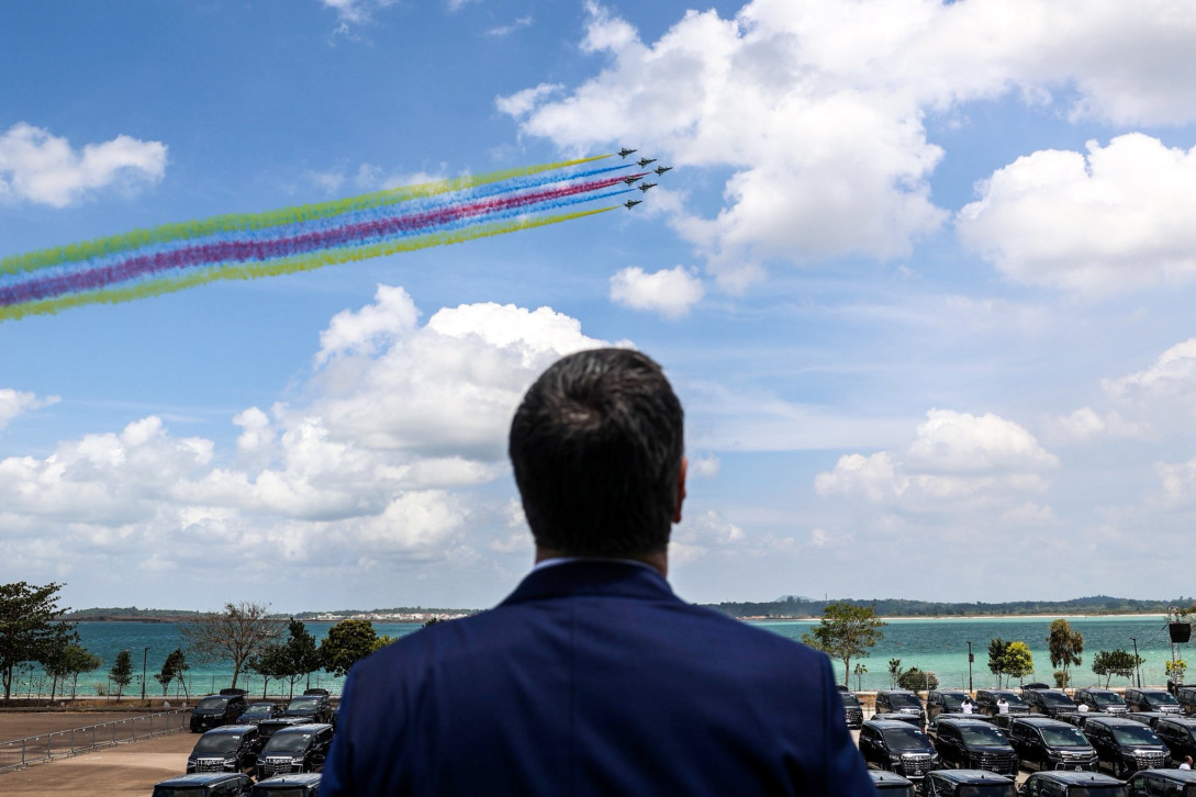 Singapore Airshow Opening display