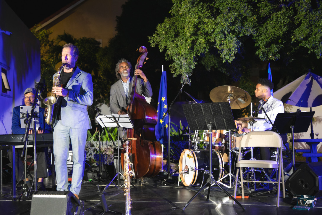 Jazz concert at the EU Delegation, Jamaica