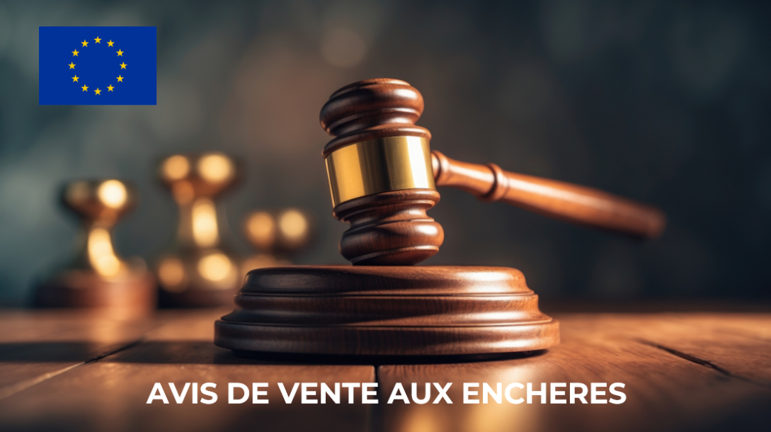 Avis de vente aux enchères