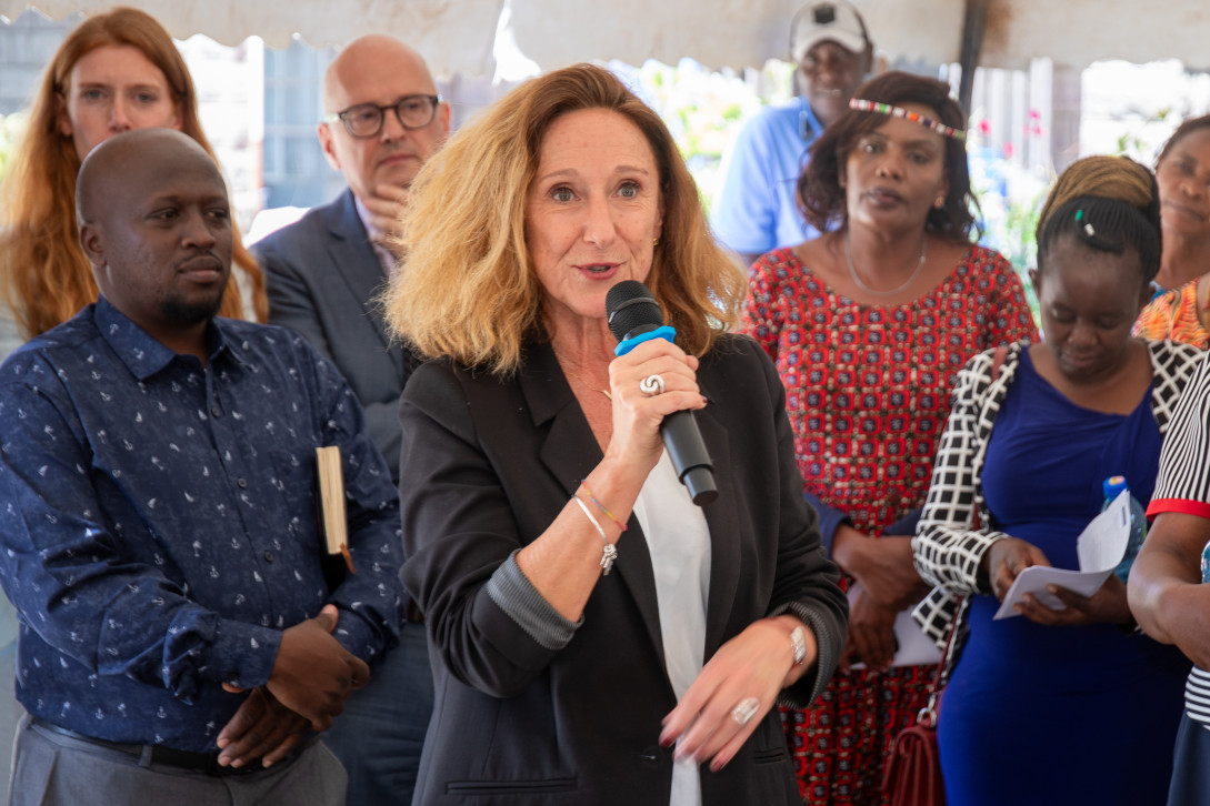 INTPA Deputy DG Myriam Ferran speaks during the event