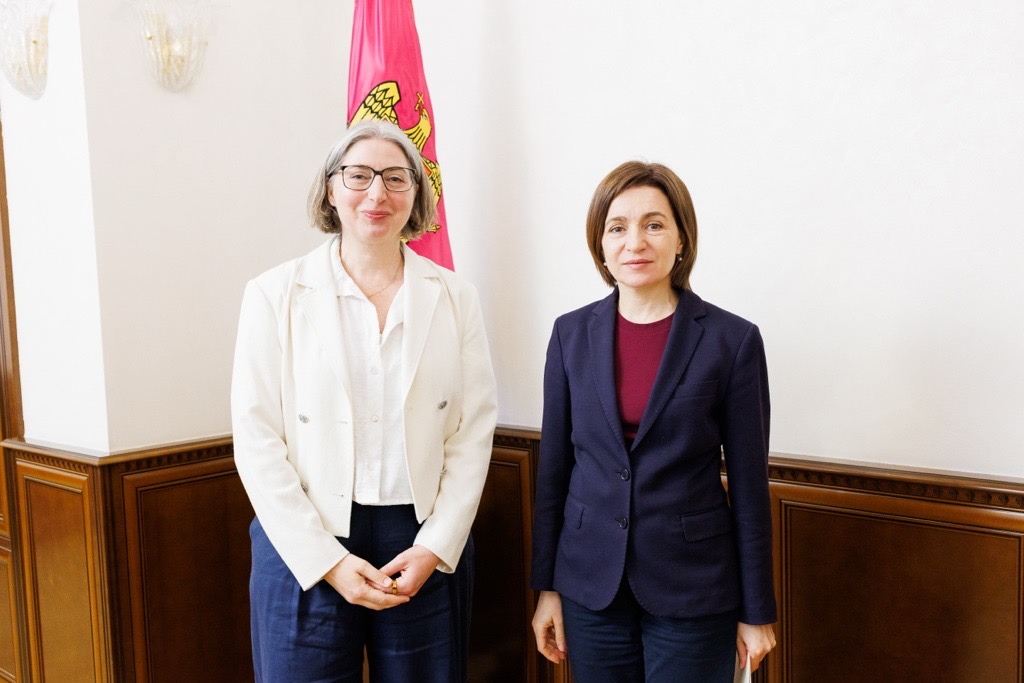 EUPM Moldova HoM Kirsten Joppe and MD President Maia Sandu