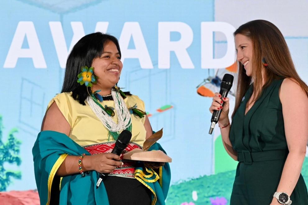 Mujeres indígenas de la Amazonía ganan el premio #ForOurPlanet 2026
