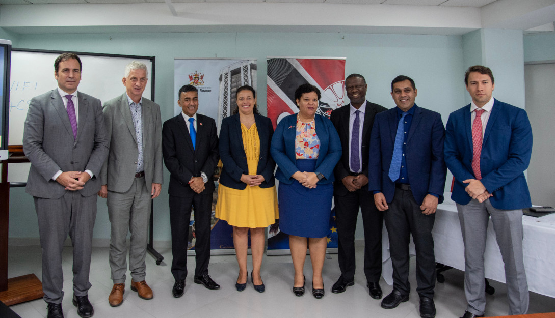 Ambassador Tassin and Team Europe Colleagues with MinisterTancoo and team