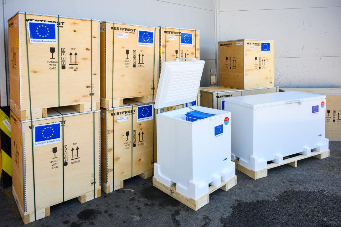 Health institutions in BiH receive 253 cold chain refrigerators for efficient storage of vaccines