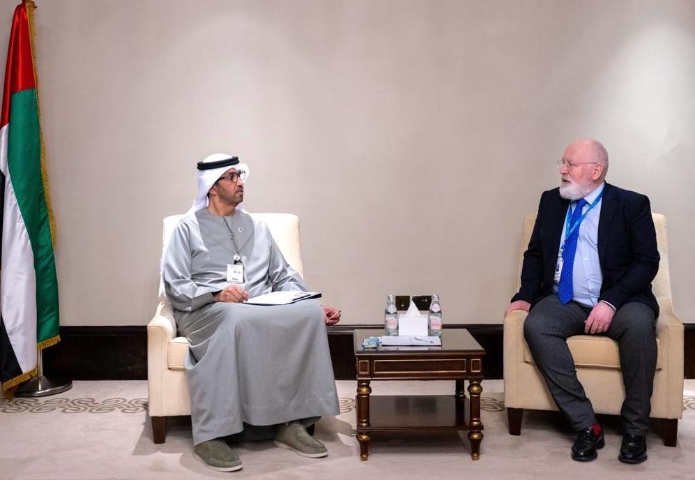 EVP Timmermans with Dr Sultan Al Jaber
