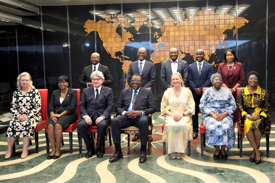 Group Photo with Namibian President