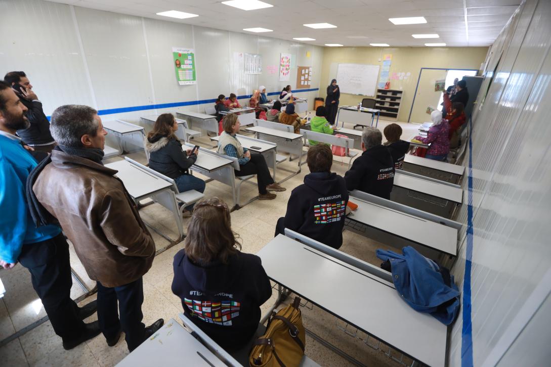 Team Europe visiting Zaatari camp for refugees