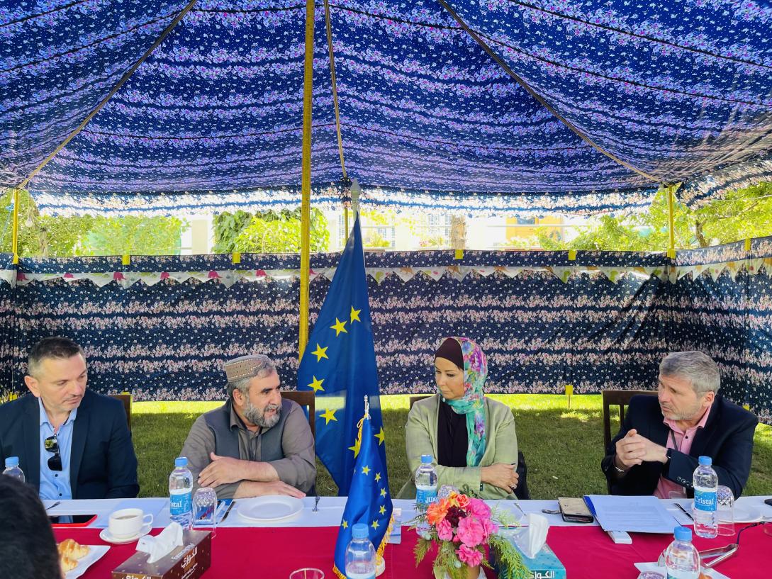 The EU Delegation meets with the country director of the Dutch Committe for Afghanistan