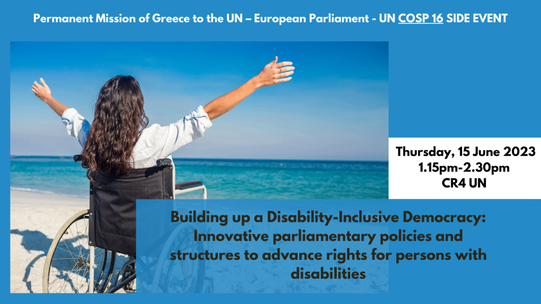 15 June 2023, New York - Building up a Disability-Inclusive Democracy