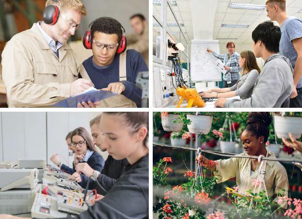 Des jeunes en cours d'apprentissage
