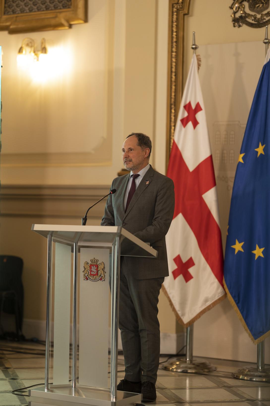 Event with EU ambassador with young ambassadors