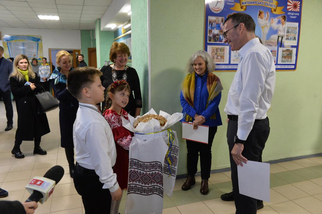 European Union and UNDP restore two war-damaged schools in Zhytomyr