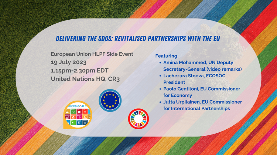 19 July 2023, New York - Event on Delivering on the SDGs