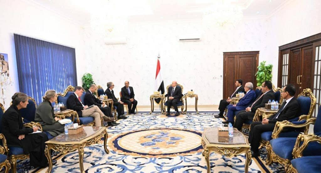 EU ambassadors meet President Rashad al-Alimi in Aden |  Sept 23