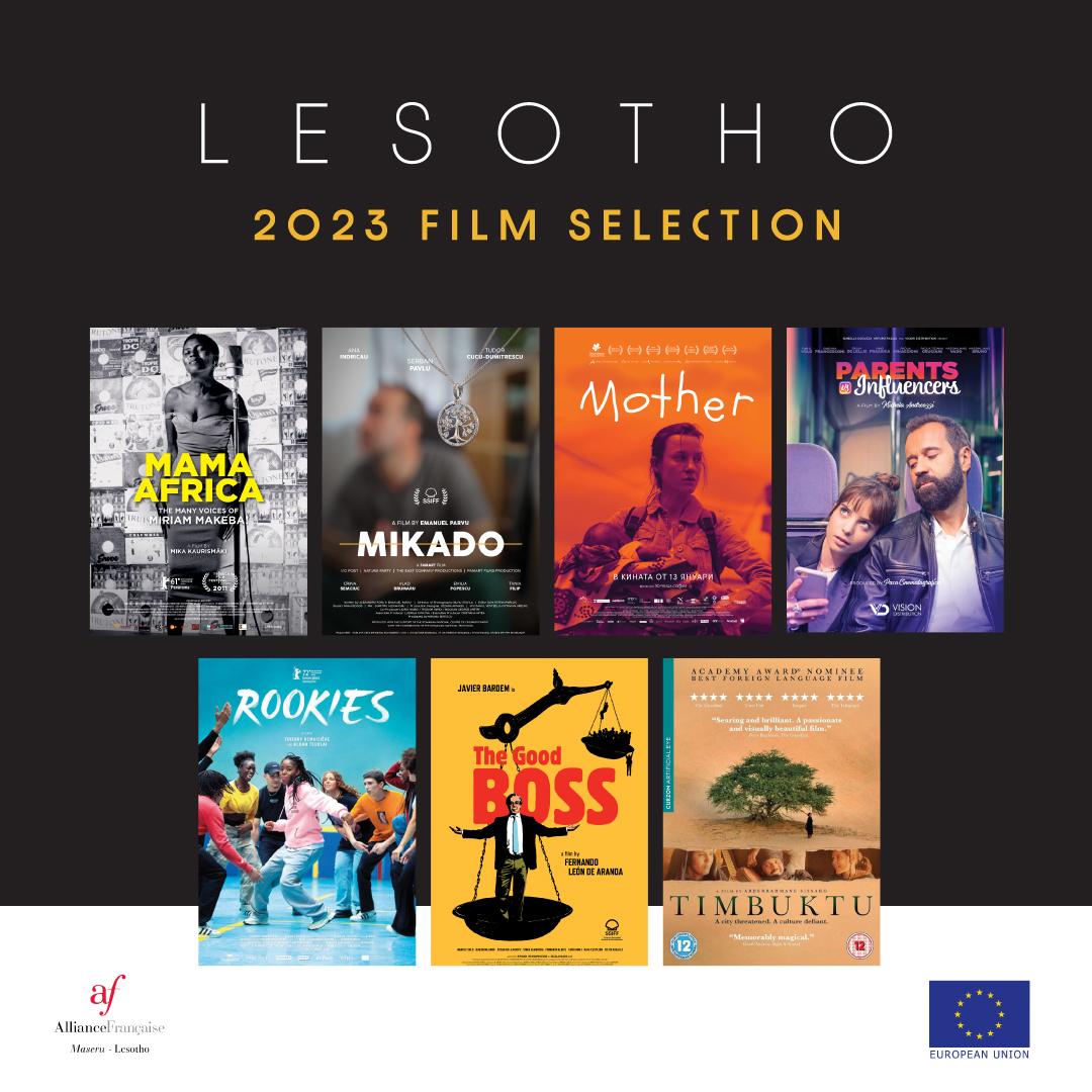 Poster for the 2023 European Film Festival in Lesotho 