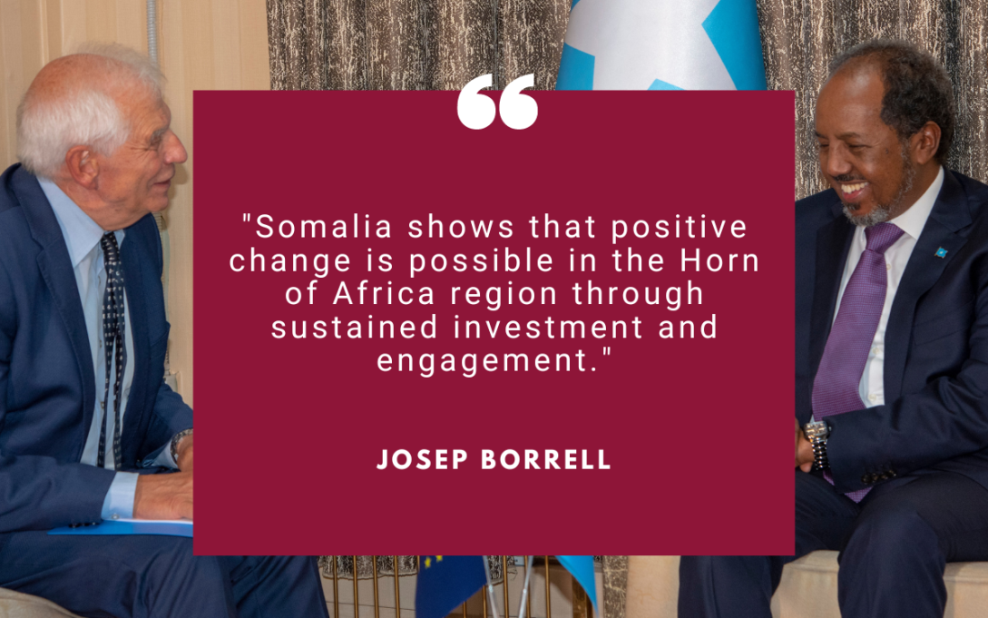 HR/VP Josep Borrell meeting with President of Somalia